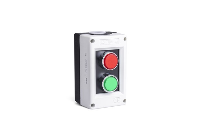PK Series Plastic 2 Holes DK + DY + 2*KB14K Grey-Black Control Box